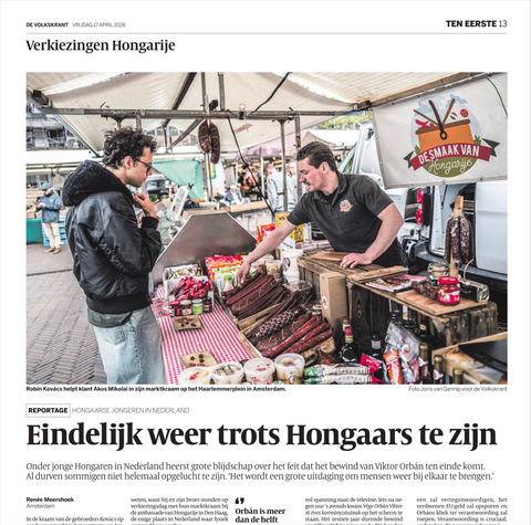De Smaak van Hongarije is geïnterviewd door de Volkskrant